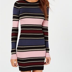 Planet Gold Black and Pink Bodycon Mini Dress Size XXS